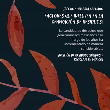 -Jacobo Shemaria Capuano- ¡Hablar de un manejo adecuado de los residuos! (Parte 2) (Creado por @JacoboShemariaCapuano)