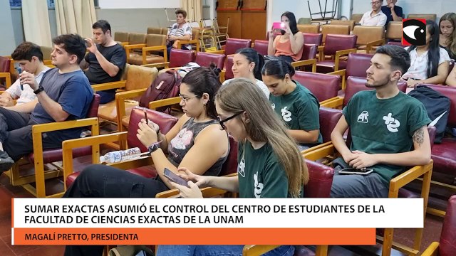 Sumar Exactas asumió el control del Centro de Estudiantes de la Facultad de Ciencias Exactas de la UNAM