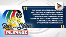 SMNI, planong umapela matapos masuspinde ng MTRCB ang dalawang TV shows