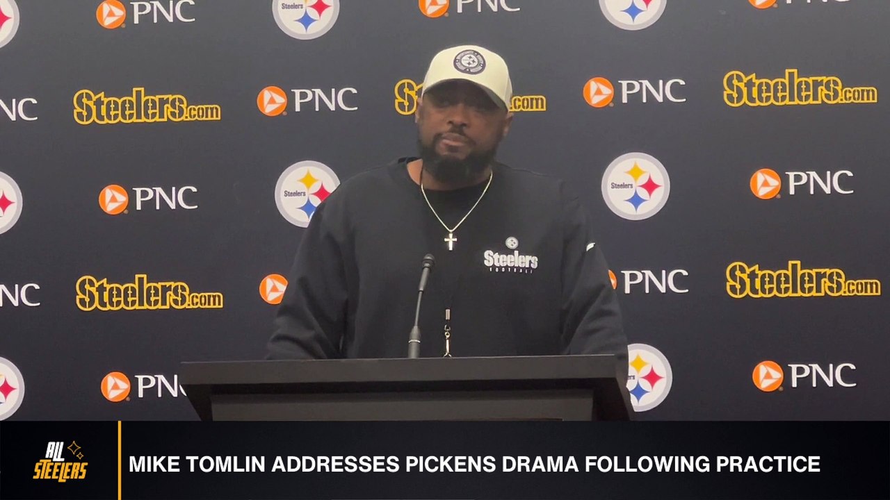 Steelers' HC Mike Tomlin Addresses George Pickens Drama - Video Dailymotion