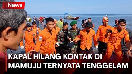 Kapal yang Hilang Kontak di Perairan Mamuju Ditemukan, 1 Tewas-6 Masih Dicari