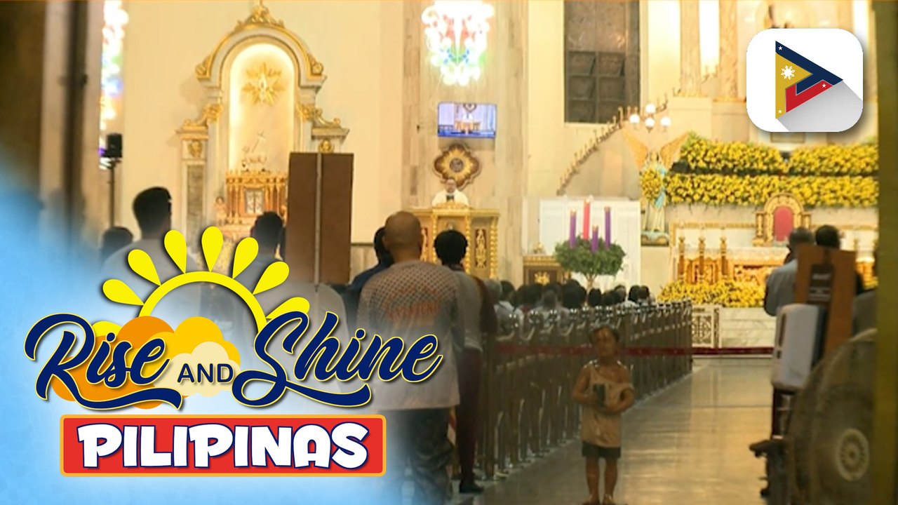 Halos 800 deboto, dumalo sa misa sa Diocesan Shrine of Sto. Niño sa QC