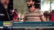 Argentinos inundan Buenos Aires con cacerolazos en repudio a medidas anunciadas por Milei
