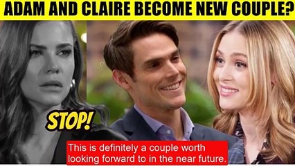 CBS Young And The Restless Adam peeks at Claire - Sally is jealous and worried a