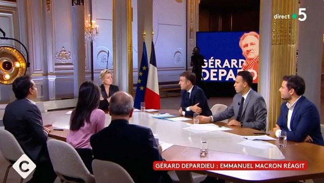 Gérard Depardieu : Emmanuel Macron désavoue en direct sa Ministre Rima Abdul Malak : Je déteste les chasses à l'homme. La Légion d'honneur n'est pas là pour faire la morale