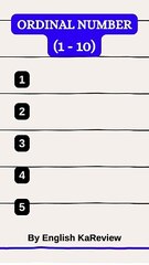 Learn How to Say 1-10 in English Ordinal Numbers 🇬🇧
