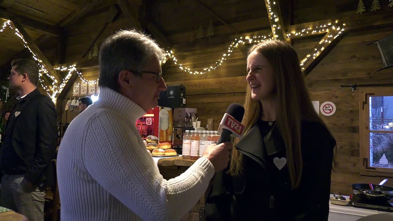 Julia Mayer feiert Olyimpiateilnahme in der Domäne Baumgartner Winzerstube beim Almadvent