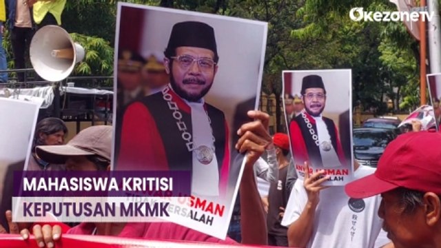 Unjuk Rasa Mahasiswa Kritisi Keputusan MKMK soal Anwar Usman