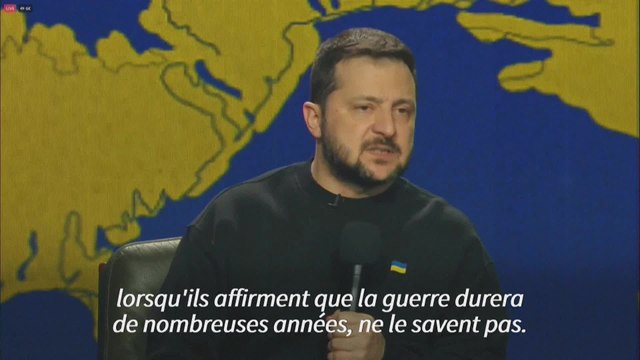 Zelensky tient une conférence de presse pour faire le bilan de l'année écoulée