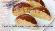 Chinitos, bollitos con crema pastelera y chocolate típicos de Almería
