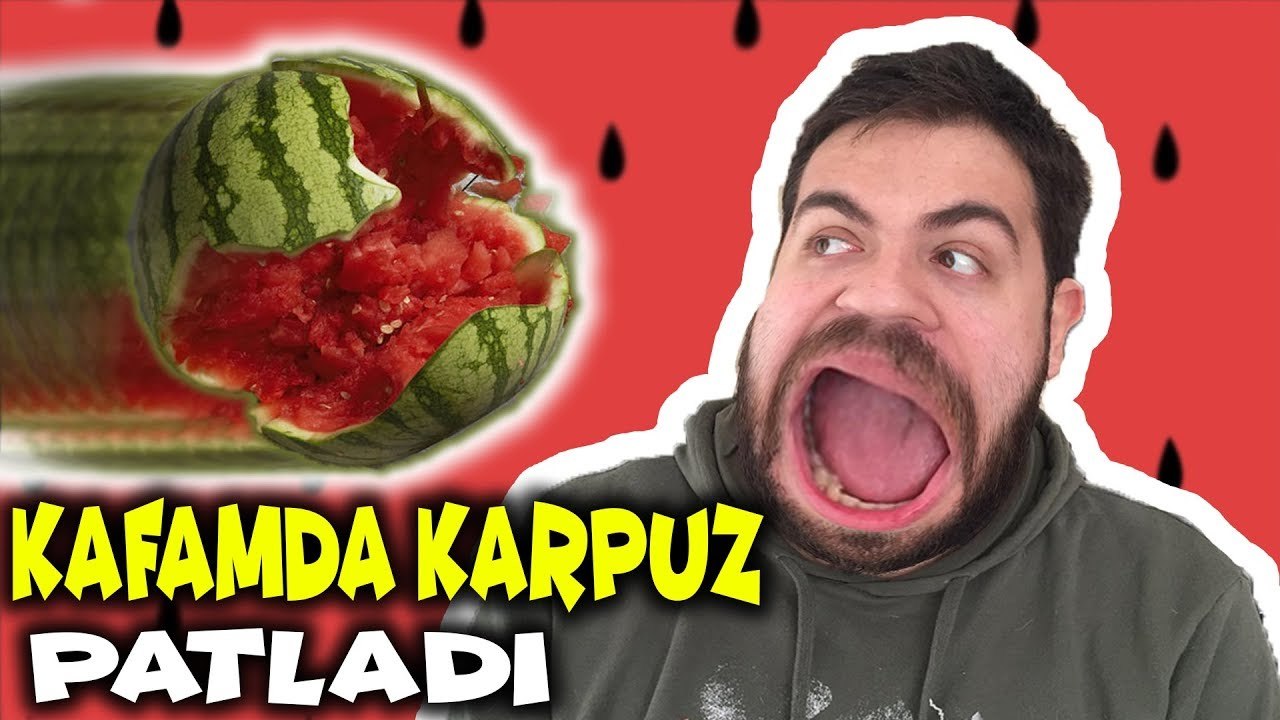 KAFAMDA KARPUZ KIRDIM  | KARPUZ YEME CHALLENGE /w BUSE DUYGU KARAKUŞ
