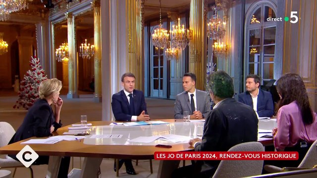 Emmanuel Macron dans C à vous : Le président de la République assure qu’il y a évidemment des plans B pour la cérémonie d’ouverture des Jeux olympiques à Paris, en cas de menace potentielle - VIDEO