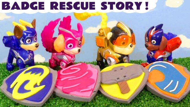 The Paw Patrol Mighty Pups have an Adventure Rescuing their Badges