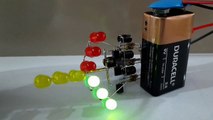 SUPER LED CHASER Using BC547 Transistor اصنع بنفسك