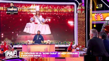 Le créateur de la « robe-table » de Miss Lorraine s’explique enfin !