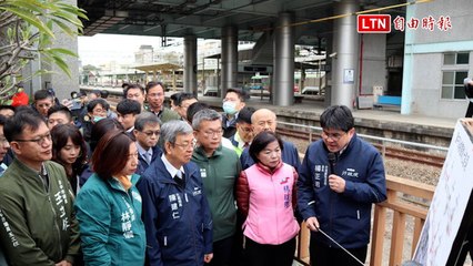 陳建仁台中鐵路雙軌化會勘遭藍營「踢館」🚆