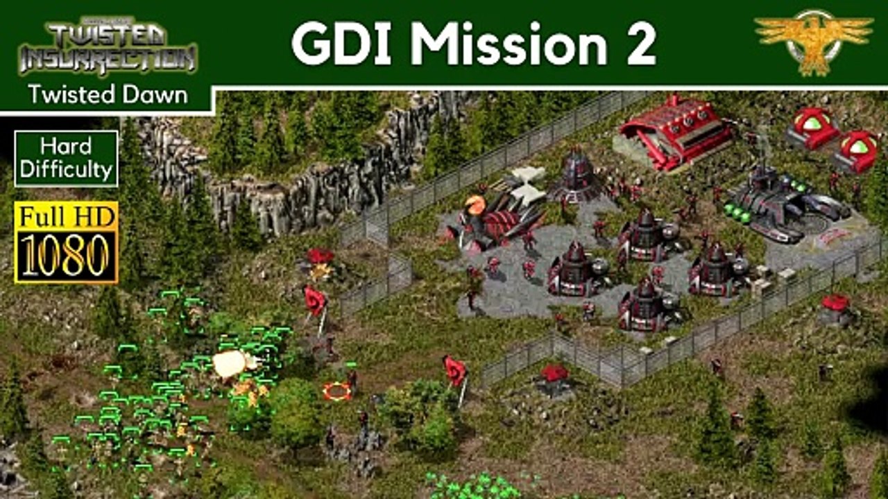 How to Beat C&C Twisted Dawn GDI Mission 2: Destroy the SAM Sites - Hard - 1080p HD