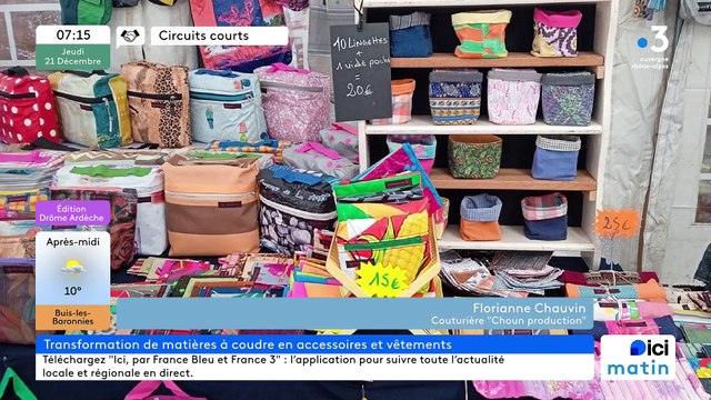 À Die, Choun production, recyclage de matières à coudre en vêtements et accessoires