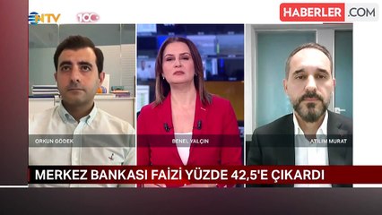 Merkez Bankası politika faizini 250 baz puan artırarak yüzde 42,50'ye çıkardı.