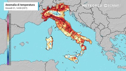 TEMPERATURE SOPRA LE MEDIE STAGIONALI