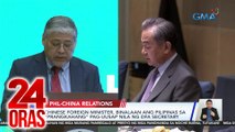 Chinese foreign minister, binalaan ang Pilipinas sa “prangkahang” pag-uusap nila ng DFA secretary | 24 Oras