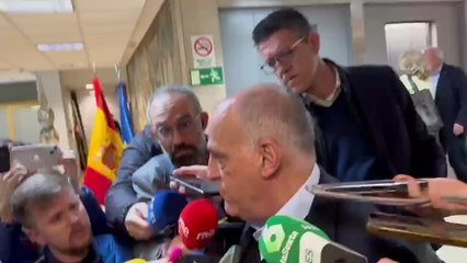 Скачать видео: Primeras palabras Javier Tebas tras la sentencia de la Superliga