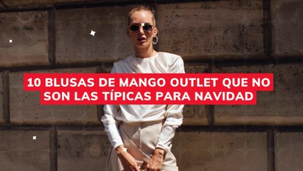 10 blusas de Mango Outlet que no son las típicas para Navidad