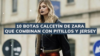 10 botas calcetín de zara que combinan con pitillos y jersey
