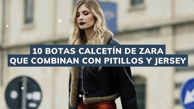 10 botas calcetín de zara que combinan con pitillos y jersey