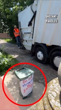 Cet éboueur ne s’attendait pas une telle surprise