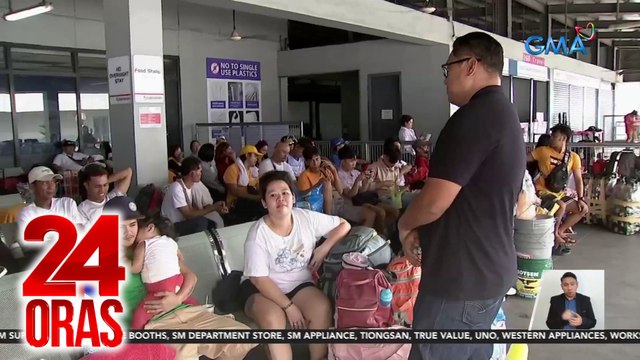 Ilang pasaherong delayed ang biyahe, sa pantalan na nagpalipas ng gabi | 24 Oras