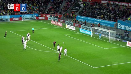 Schick scores first-half hat-trick as Leverkusen break records