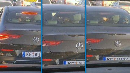 İstanbul TEM'de ilerleyen otomobilde kadına dayak