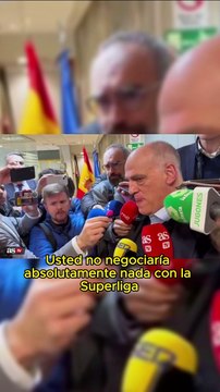 Tebas no negociaría con la Superliga