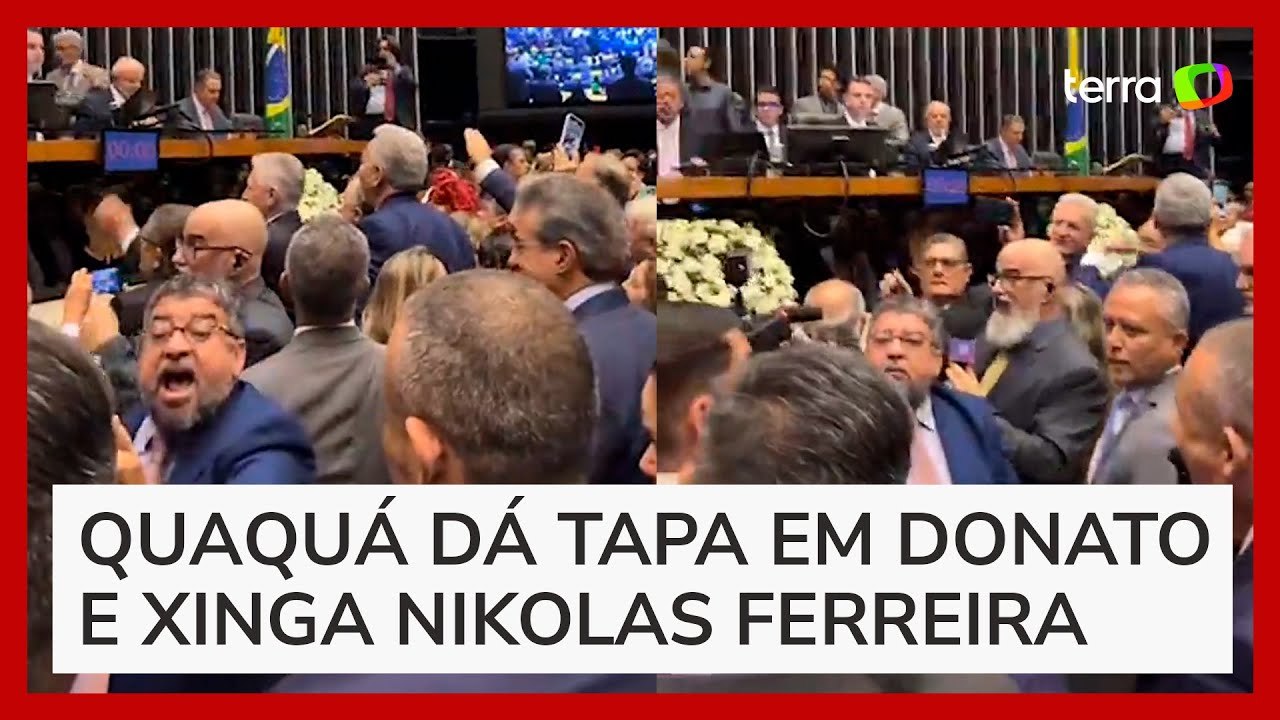 Deputado do PT dá tapa na cara de colega bolso...