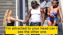 Best escalator prank!! Couple reaction