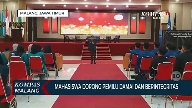 Mahasiswa di Malang Dorong Pemilu Damai dan Berintegritas