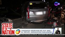 Anim, sugatan matapos araruhin ng SUV ang limang sasakyan; Driver, aminadong nakainom | SONA