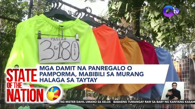 Mga damit na panregalo o pamporma, mabibili sa murang halaga sa Taytay | SONA