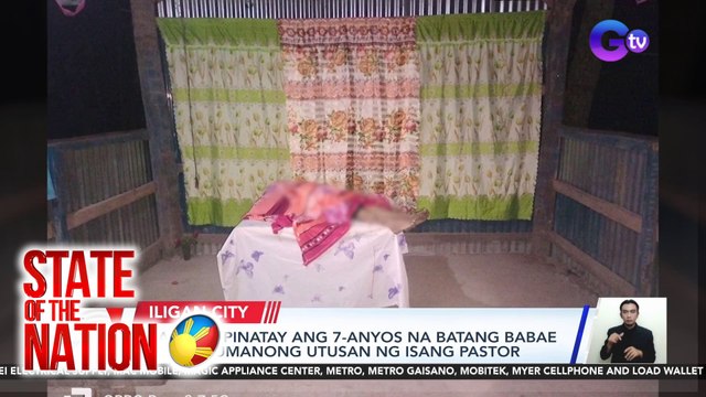 14-anyos, pinatay ang 7-anyos na batang babae matapos umanong utusan ng isang pastor | SONA
