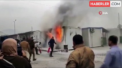 Konteynerde çıkan yangın, çevreye sıçramadan söndürüldü