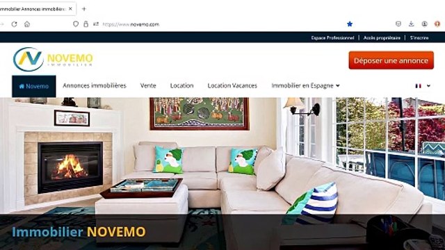 Nouvelle mouture du site immobilier novemo.com | Annonces immobilières de particulier à particulier | 2023
