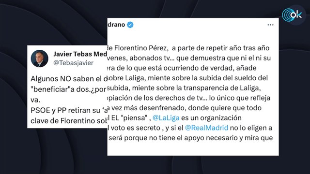 Todas las veces que Tebas se mofó de la Superliga en sus redes sociales