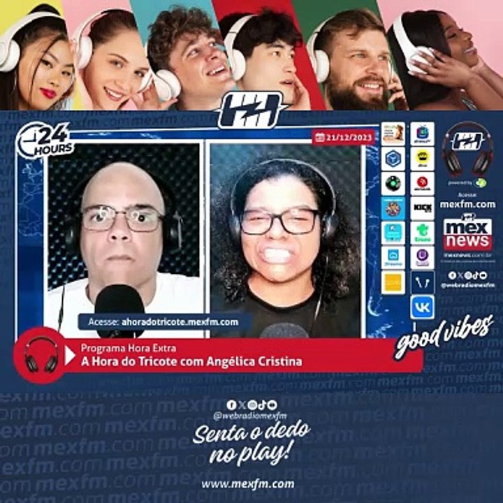 Quadro "A Hora do Tricote" na mexfm.com (21/Dez/2023) #ProgramaHoraExtra #Humor #Radio #mexfm #webradiomexfm #AHoraDoTricote