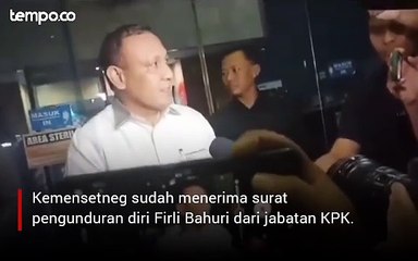Firli Bahuri Mundur dari KPK, Suratnya Sudah Diterima Kemensetneg
