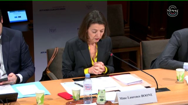 Au Sénat, Laurence Boone salue l'adoption du pacte européen d'asile et migration