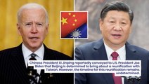 Xi Jinping Bluntly Tells Joe Biden Beijing Intends To Reunify Taiwan With China: NBC News