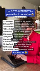 Les SITES INTERNET les plus utiles à connaître de la semaine 