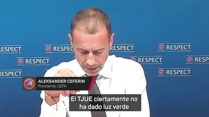 Comparecencia de Ceferin para valorar la sentencia de la Superliga
