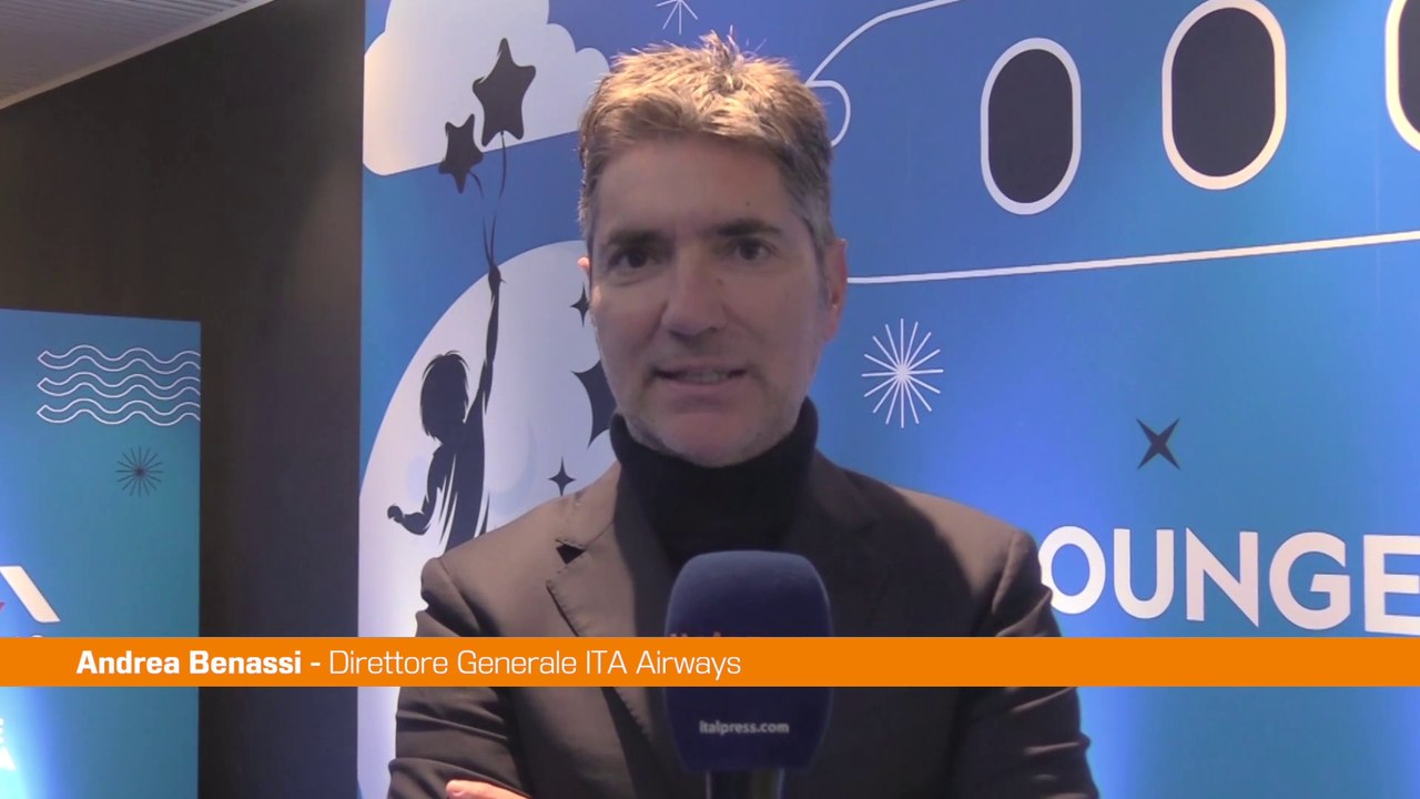 Benassi(ITA Airways) "A Fiumicino inauguriamo sala lounge per bambini"